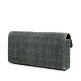 Chanel CC Chocolate Bar Denim East West Flap