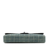 Chanel CC Chocolate Bar Denim East West Flap