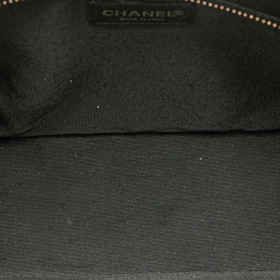Chanel CC Chocolate Bar Lambskin Tote