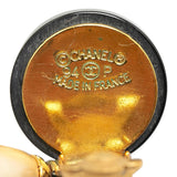 Chanel CC Dangling Faux Pearl Clip on Earrings (SHG-xVB7Y6)