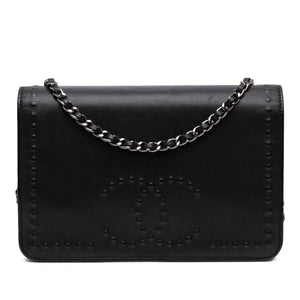 Chanel CC Embossed Lambskin Wallet On Chain