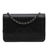 Chanel CC Embossed Lambskin Wallet On Chain