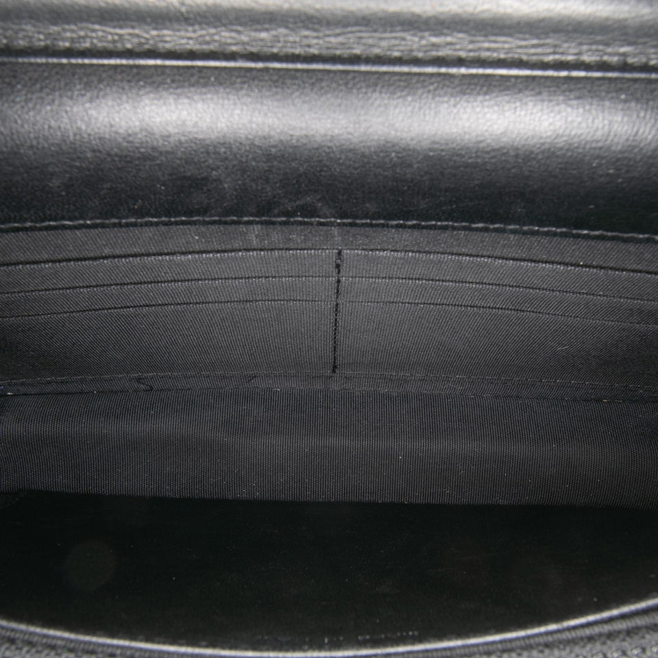 Chanel CC Embossed Lambskin Wallet on Chain