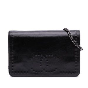 Chanel CC Embossed Lambskin Wallet on Chain