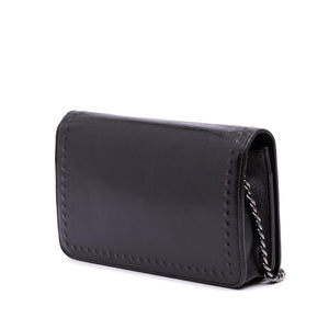 Chanel CC Embossed Lambskin Wallet on Chain
