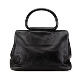 Chanel CC Lambskin Tortoise Handle Tote