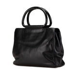 Chanel CC Lambskin Tortoise Handle Tote