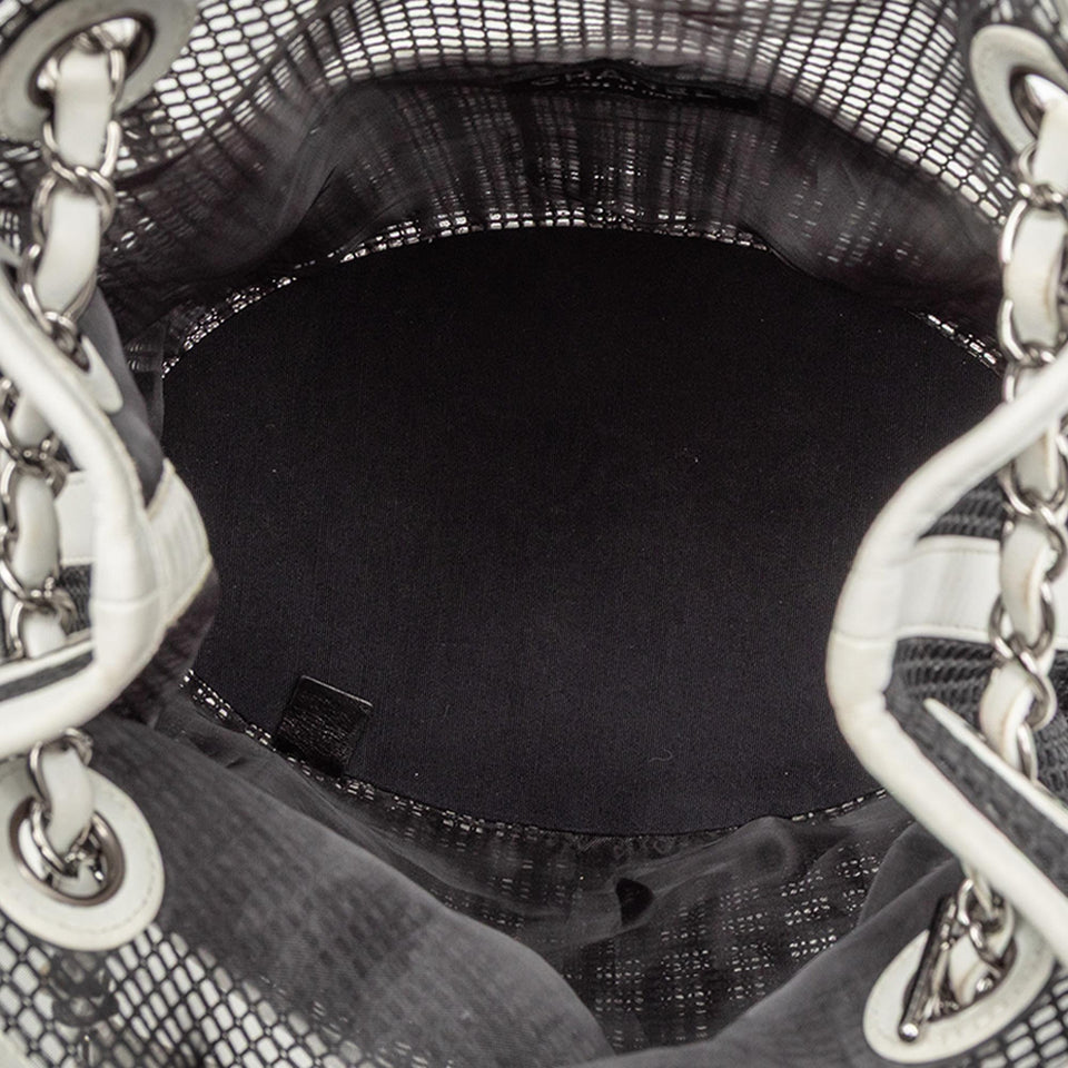 Chanel CC Mesh and Calfskin Bucket Bag