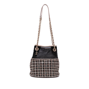 Chanel CC Mesh and Metallic Calfskin Bucket Bag