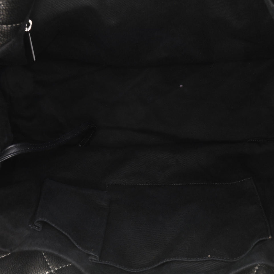 Chanel CC Metallic Caviar Soft Tote