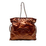 Chanel CC Metallic Patent Bonbons Tote