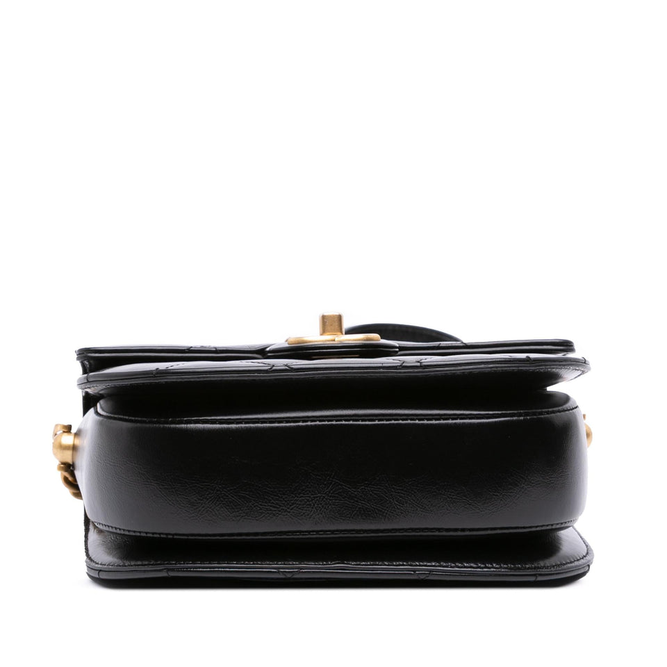 Chanel CC Quilted Calfskin Round Moon Messenger Flap