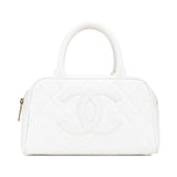 Chanel CC Quilted Caviar Bowling Bag