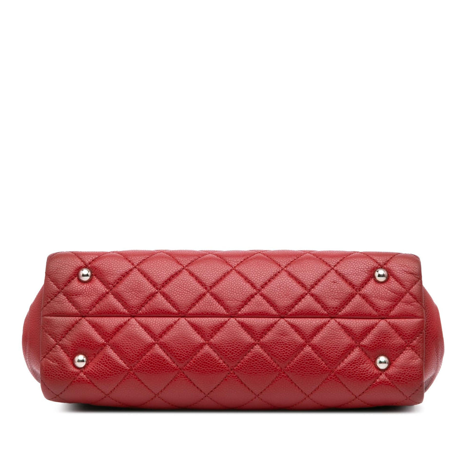 Chanel CC Quilted Caviar Frame Shopping Tote