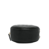Chanel CC Quilted Caviar Round Clutch With Chain (SHG-ov2ka3)