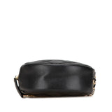 Chanel CC Quilted Caviar Round Clutch With Chain
