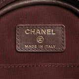 Chanel CC Quilted Caviar Round Clutch With Chain