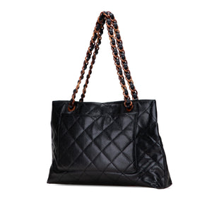 Chanel CC Quilted Caviar Tortoise Chain Tote