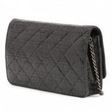 Chanel CC Quilted Crinkled Calfskin Wallet On Chain