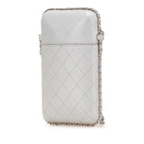 Chanel CC Quilted Lambskin Chain Around Phone Holder