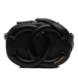 Chanel CC Quilted Lambskin Coco Midnight Camera Bag