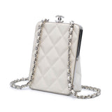 Chanel CC Quilted Lambskin Evening Clutch