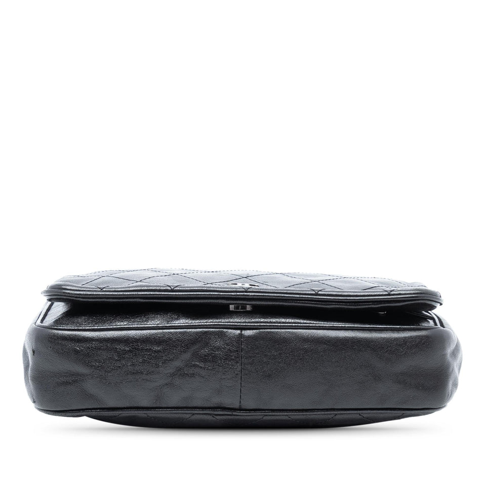 Chanel CC Quilted Lambskin Full Flap Wallet on Chain