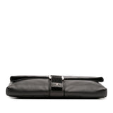 Chanel CC Quilted Lambskin Grip Clutch