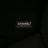 Chanel CC Quilted Lambskin Grip Clutch