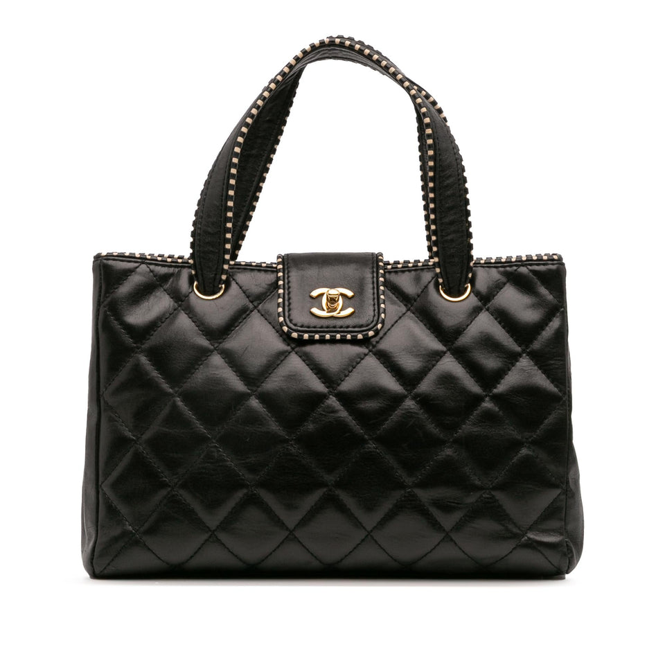 Chanel CC Quilted Lambskin Handbag
