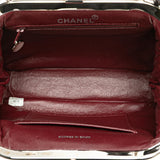 Chanel CC Quilted Lambskin Kiss Lock Frame Top Handle Bag
