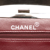Chanel CC Quilted Lambskin Kiss Lock Frame Top Handle Bag