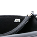 Chanel CC Quilted Lambskin Multicolor Border Full Flap Wallet on Chain