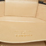Chanel CC Quilted Lambskin Oval Top Handle Clutch
