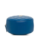 Chanel CC Quilted Lambskin Pearl Crush Round Clutch with Chain (SHG-Yjxo07)