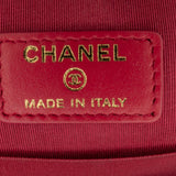 Chanel CC Quilted Lambskin Round Chain Around Clutch With Chain (SHG-BsgawS)
