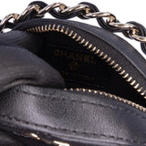 Chanel CC Quilted Lambskin Round Chain Around Clutch With Chain