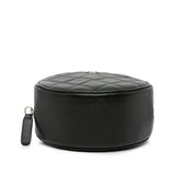 Chanel CC Quilted Lambskin Round Clutch with Chain
