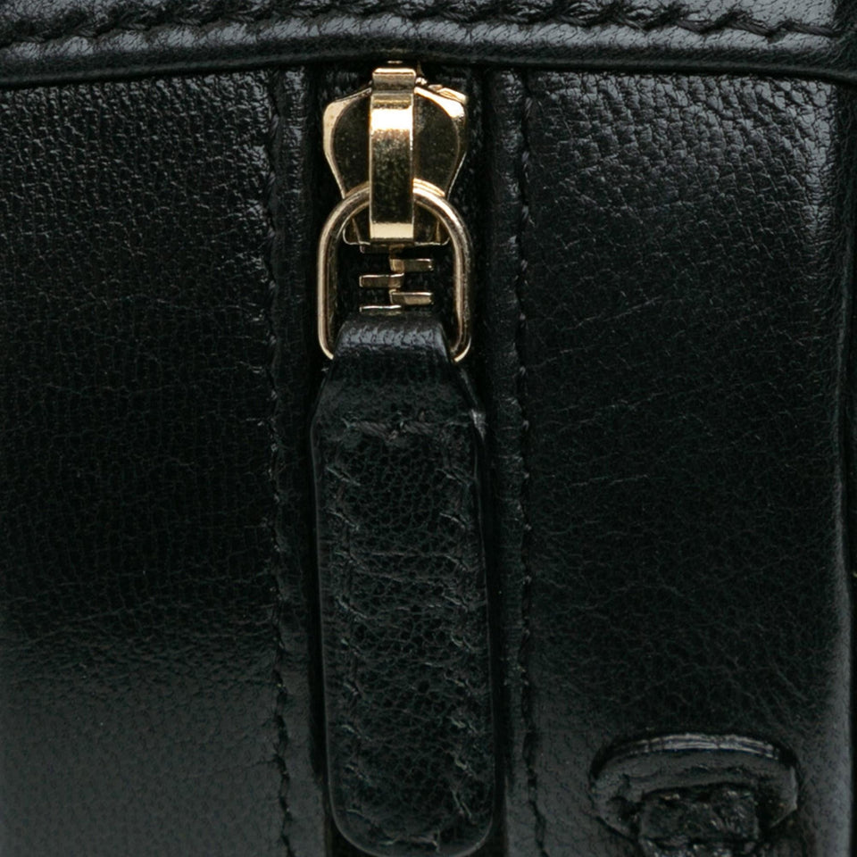 Chanel CC Quilted Lambskin Round Clutch with Chain
