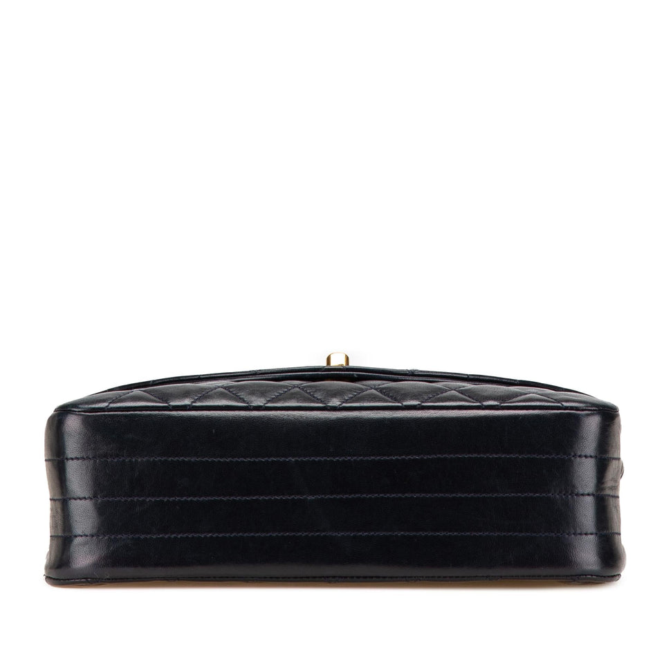 Chanel CC Quilted Lambskin Round Flap