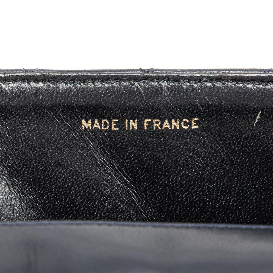 Chanel CC Quilted Lambskin Round Flap
