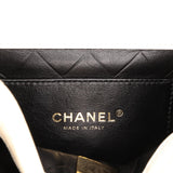Chanel CC Quilted Lambskin Round Moon Messenger Flap