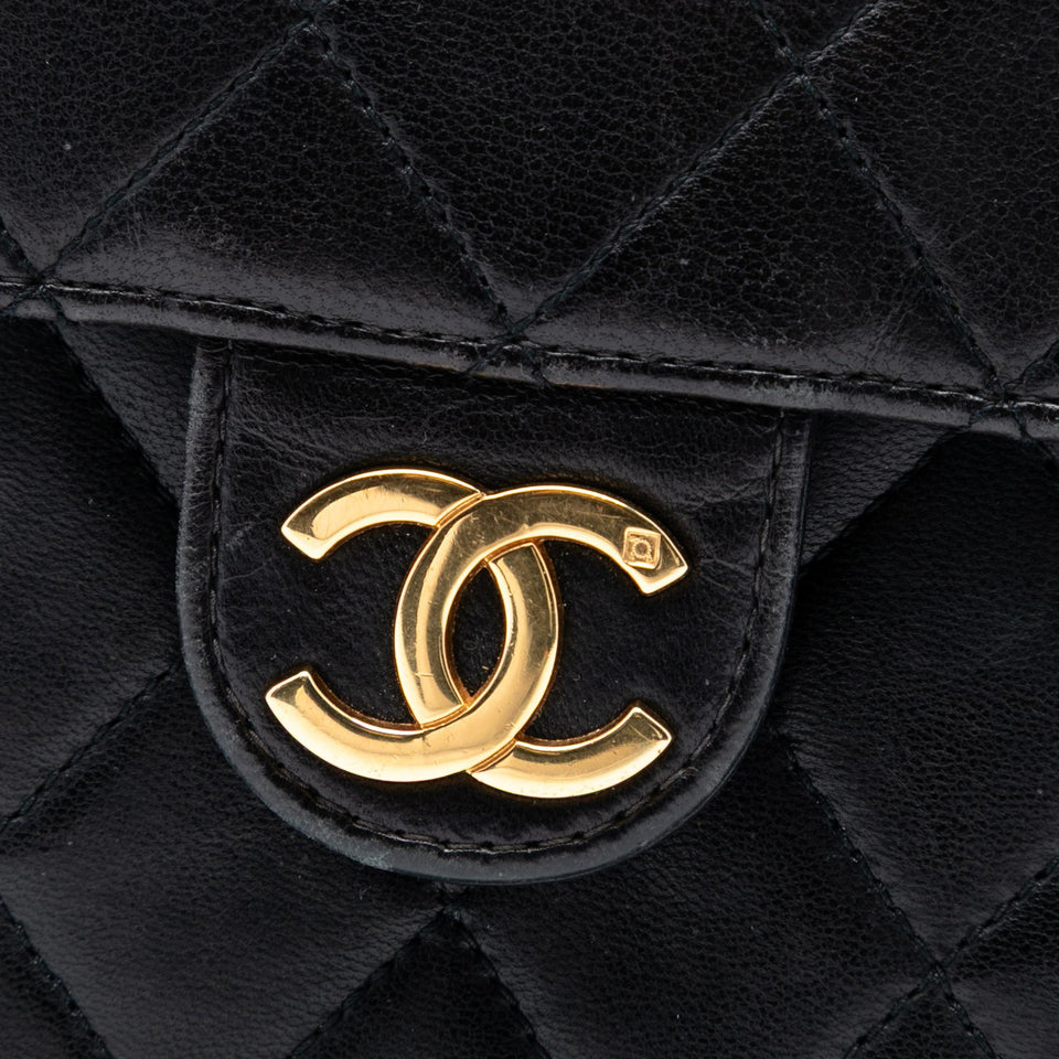 Chanel CC Quilted Lambskin Single Flap