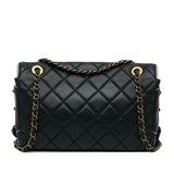 Chanel CC Quilted Lambskin Tassel and Border Embellished Flap