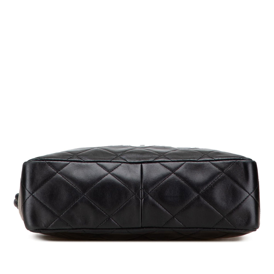 Chanel CC Quilted Lambskin Twisted Strap Crossbody