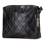 Chanel CC Quilted Lambskin Twisted Strap Crossbody