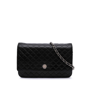 Chanel CC Quilted Lambskin Wallet On Chain