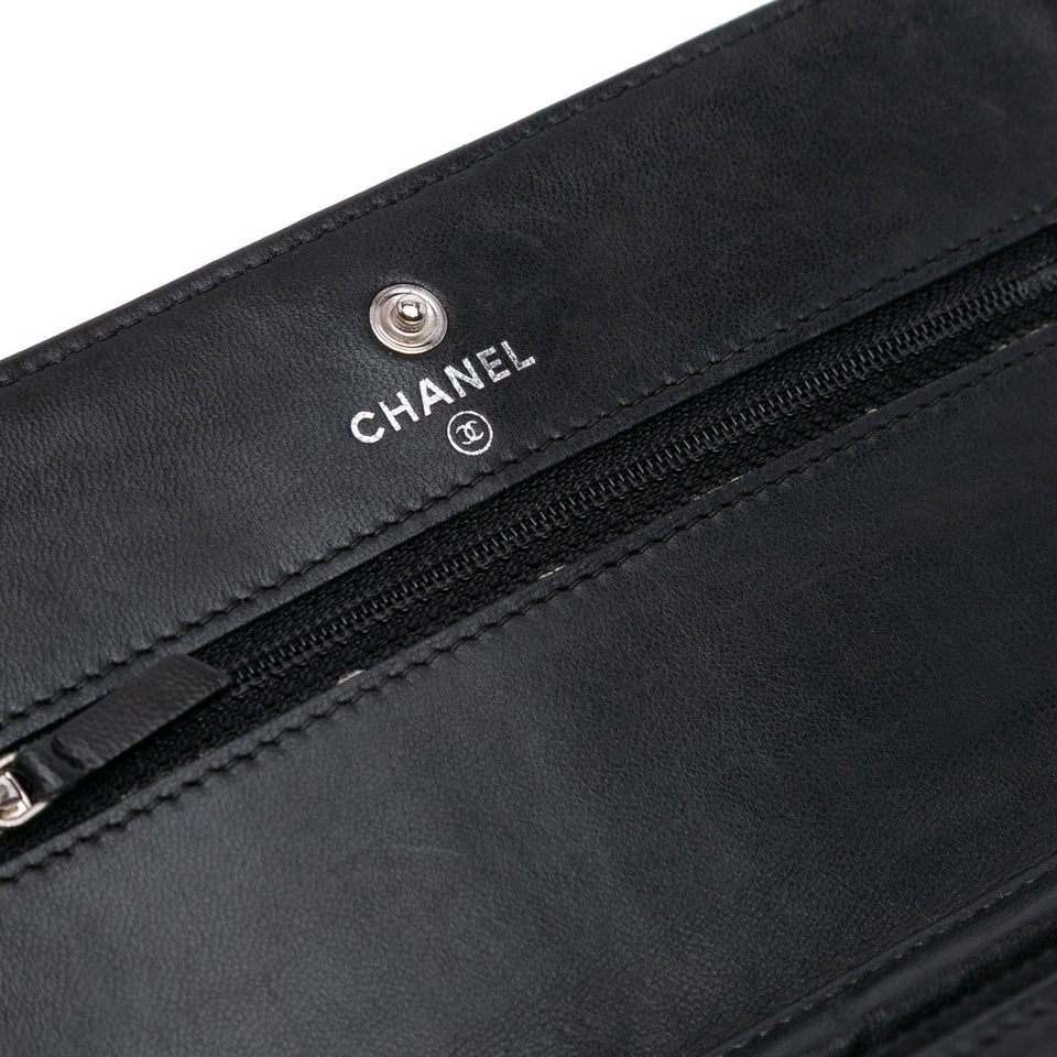 Chanel CC Quilted Lambskin Wallet On Chain