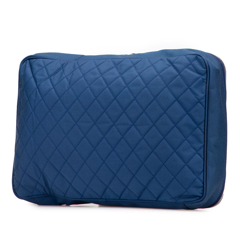 Chanel CC Quilted Nylon Laptop Case