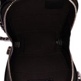 Chanel CC Quilted Patent Diamond Resin Clutch With Chain
